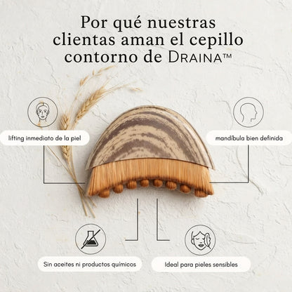DRAINA™ – Cepillo de Drenaje Linfático Facial