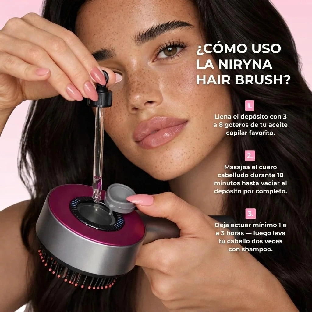 NIRYNA GlowBrush – Rutina Capilar 3 en 1