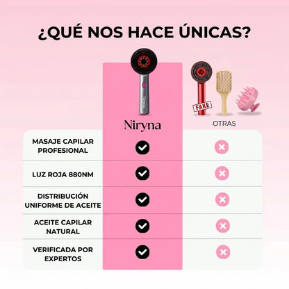 NIRYNA GlowBrush – Rutina Capilar 3 en 1