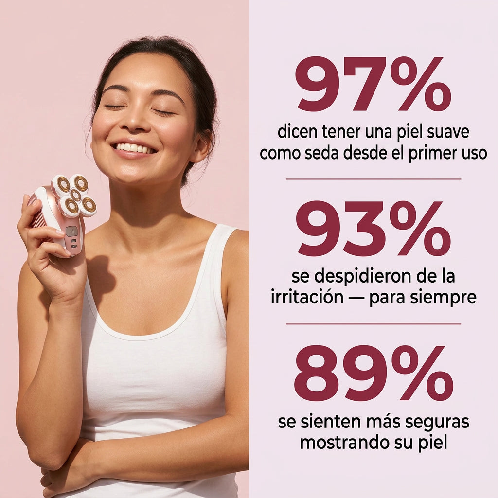 Rasuradora 4D — Piel Suave Sin Irritación en 2 Minutos