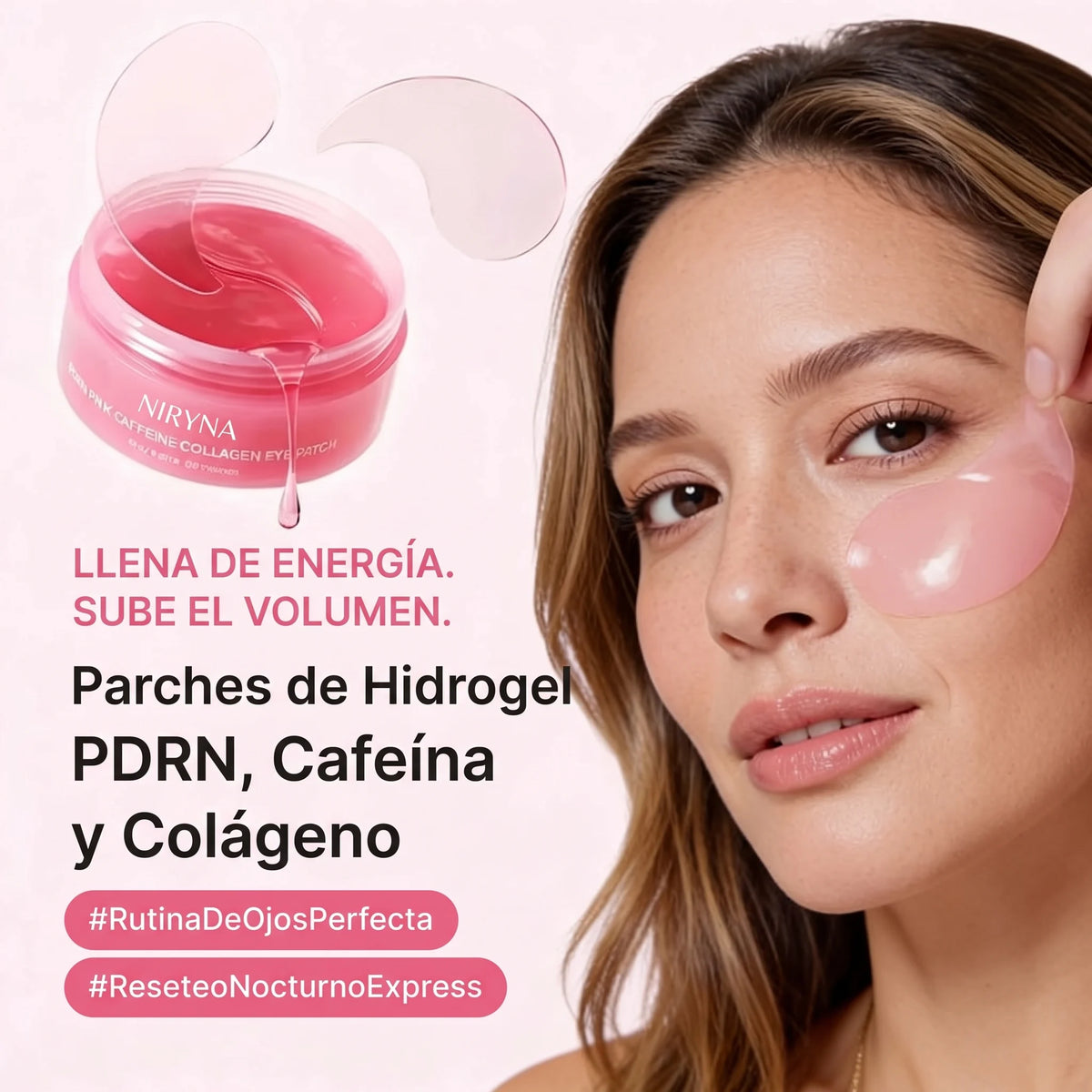 Parches para Ojos PDRN, Cafeína y Colágeno (60 parches)