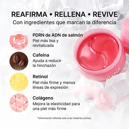 Parches para Ojos PDRN, Cafeína y Colágeno (60 parches)